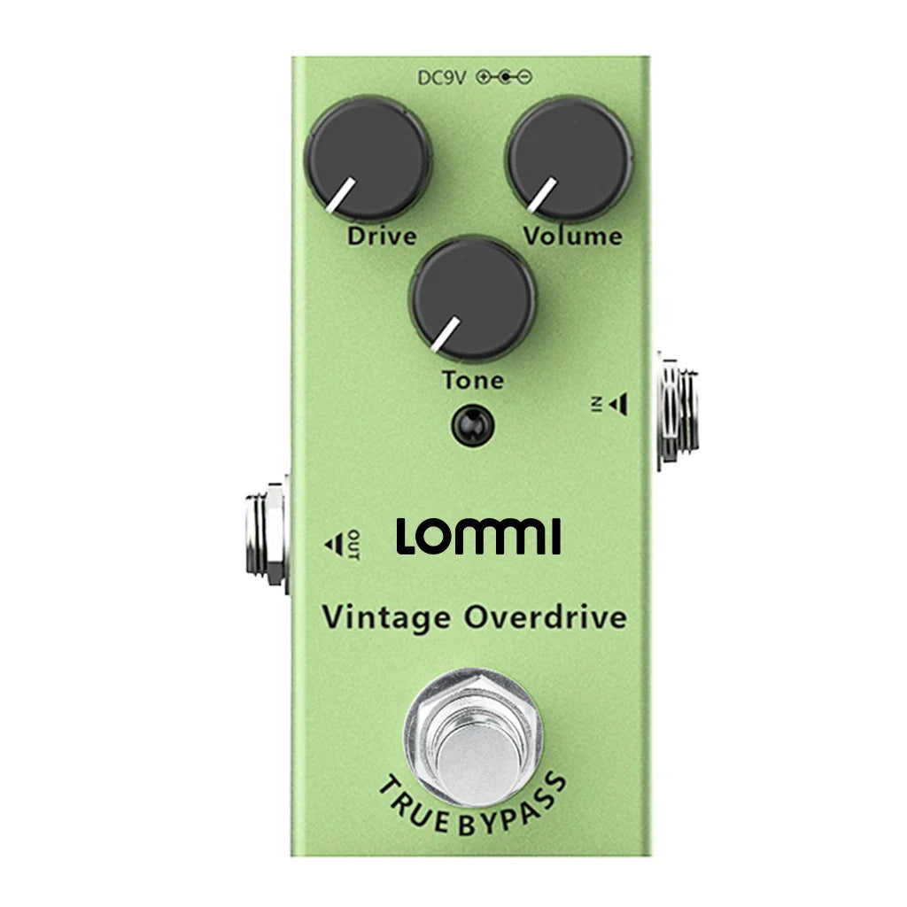 LOMMI Vintage Overdrive Guitar Pedal - Distortion Mini Pedal