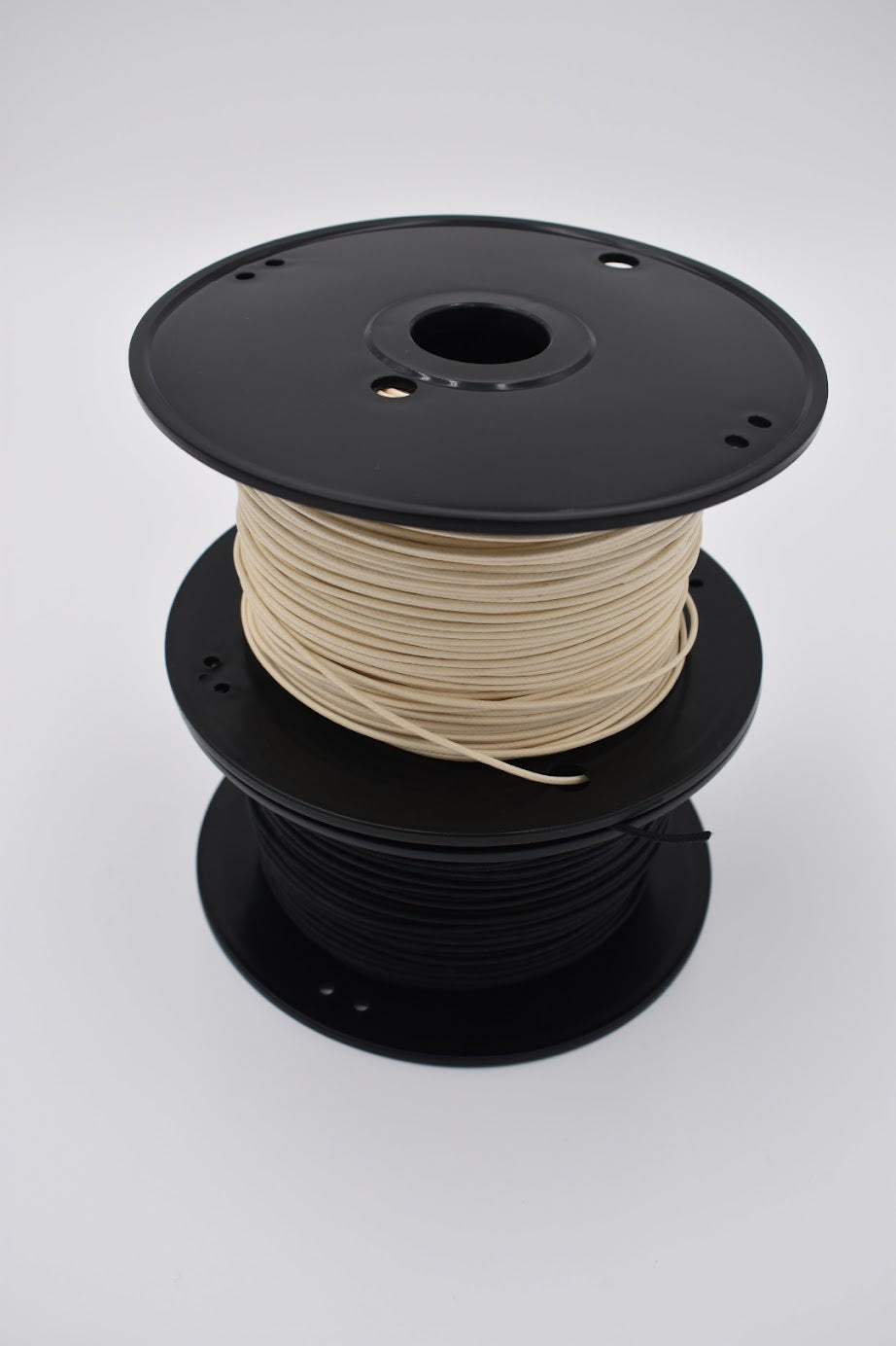 20 ft total Guitar Push Back Wire - Tinned - 22awg - Black/White
