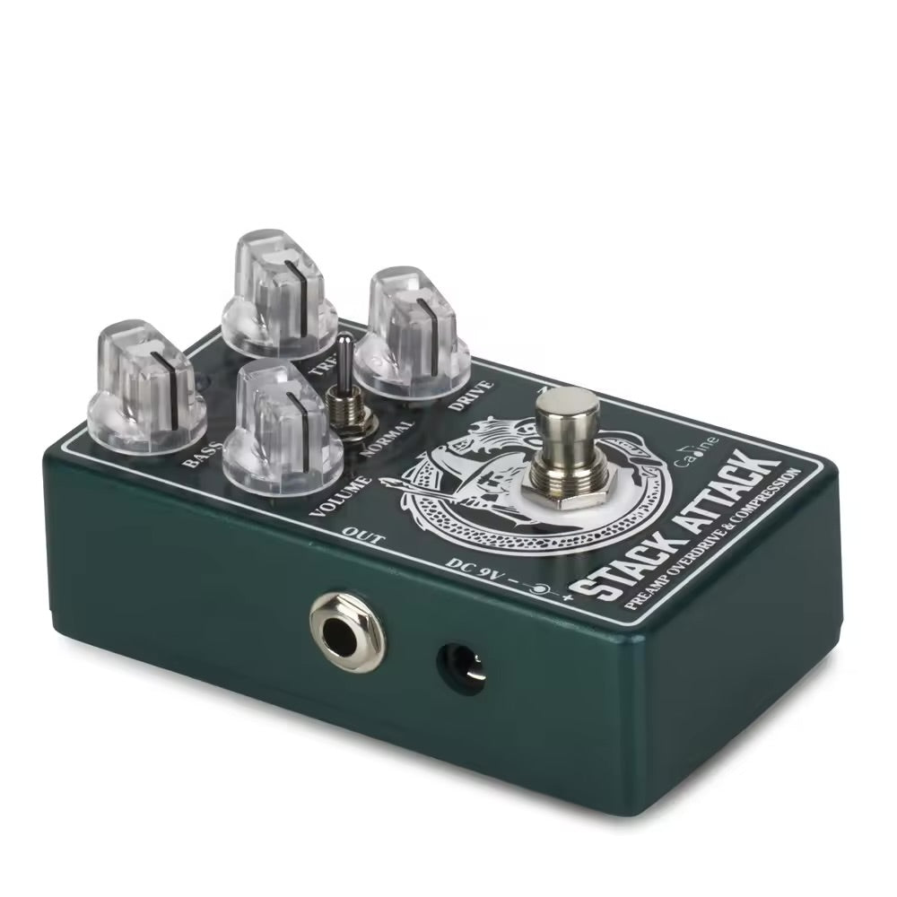 Caline CP-509 Stack Attack Preamp Overdrive Compressor Guitar Effect Pedal