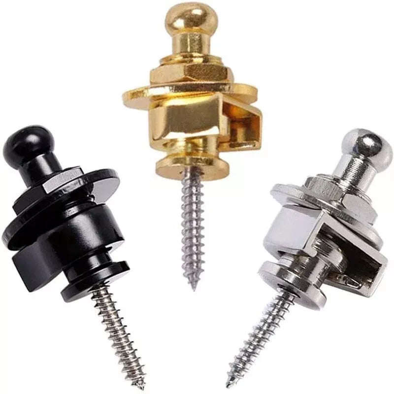Guitar Strap Locks – Secure, Stylish, and Durable (Silver, Gold, or Black)