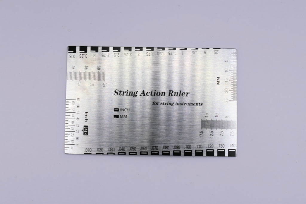 Precision Guitar String Action Gauge Ruler – Measure & Adjust with Accuracy