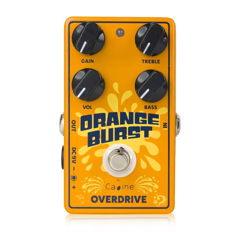 Caline CP-516 Orange Burst Overdrive Guitar Pedal - 2nd Gen