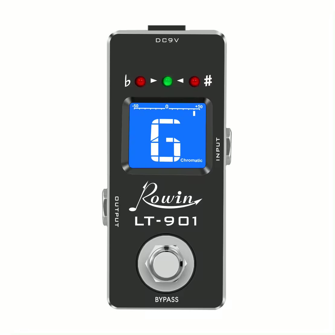 Rowin LT-901 Chromatic Guitar Tuner Pedal – High Precision, True Bypass