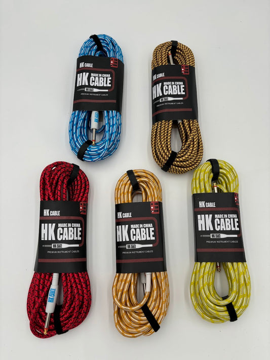 Guitar Cable - 10m (Over 30 ft) - Straight Angle Jacks