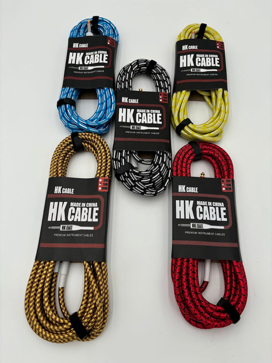 Guitar Cable - 5m (15 ft plus) - Straight Angle Jacks