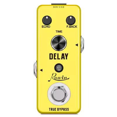 Rowin LEF-314 Delay Guitar Effects Pedal – Compact, True Bypass, and Reliable