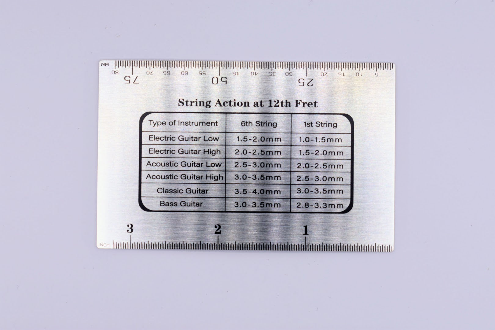 Precision Guitar String Action Gauge Ruler – Measure & Adjust with Accuracy