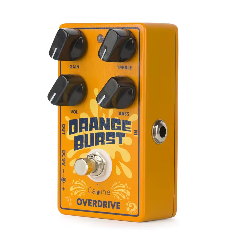 Caline CP-516 Orange Burst Overdrive – Vintage Tube-Style Tone with Modern Control
