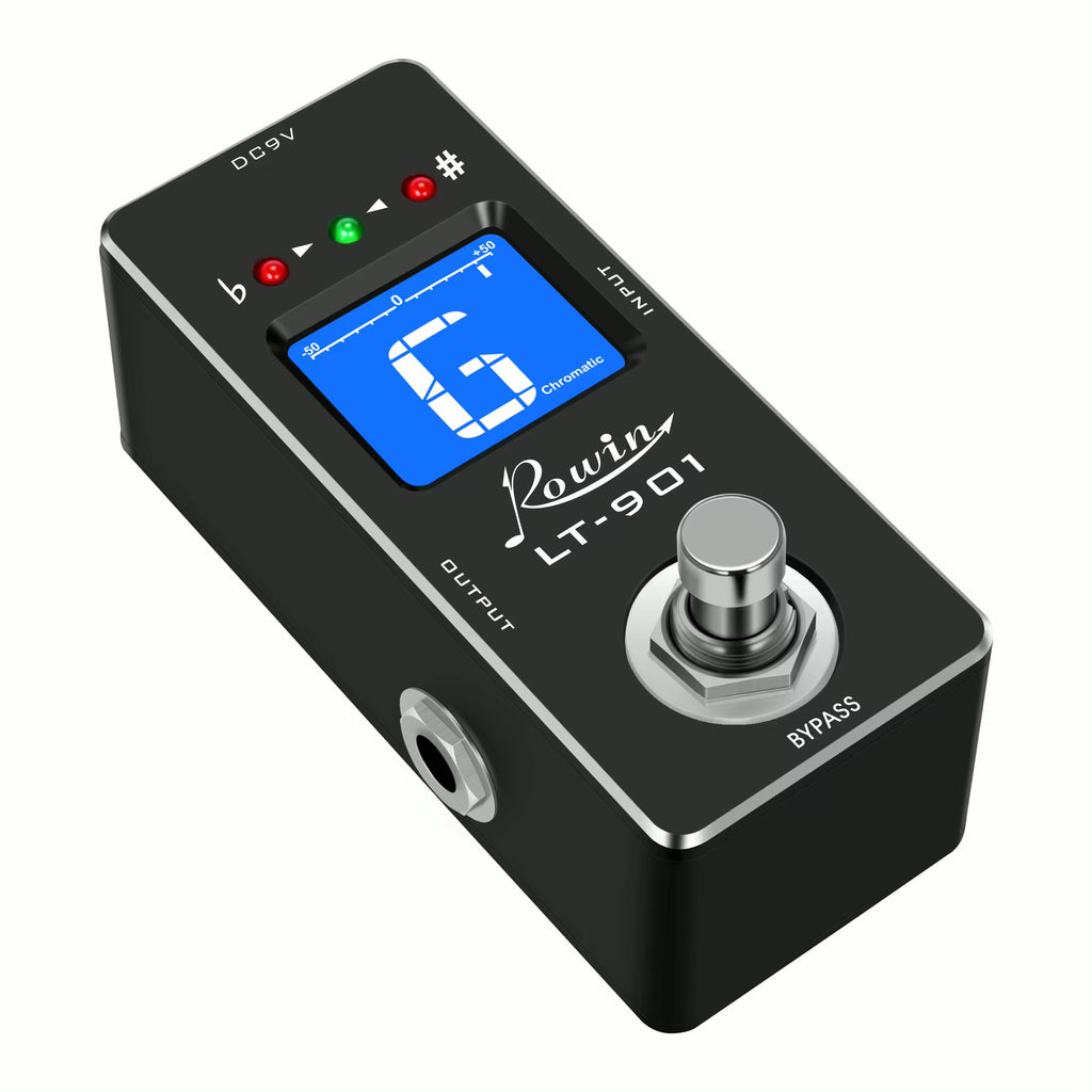 Rowin LT-901 Chromatic Guitar Tuner Pedal – High Precision, True Bypass