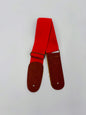 Cotton Guitar Strap - Leather Ends - 7 Colors