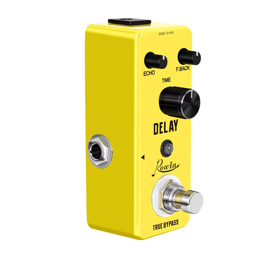 Rowin LEF-314 Delay Guitar Effects Pedal – Compact, True Bypass, and Reliable