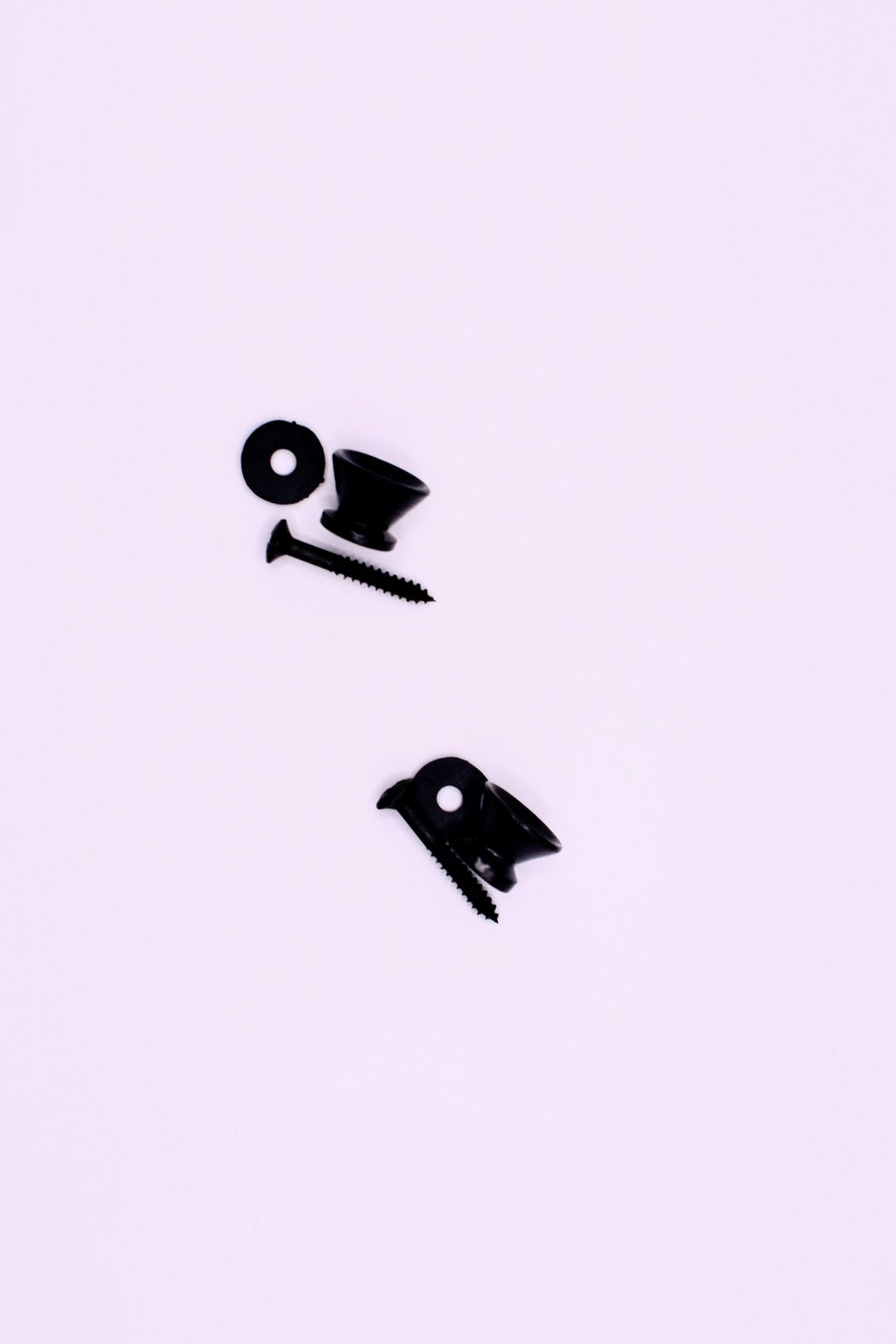 Guitar Strap Buttons – Set of 2 – Black, Gold, or Silver Finish