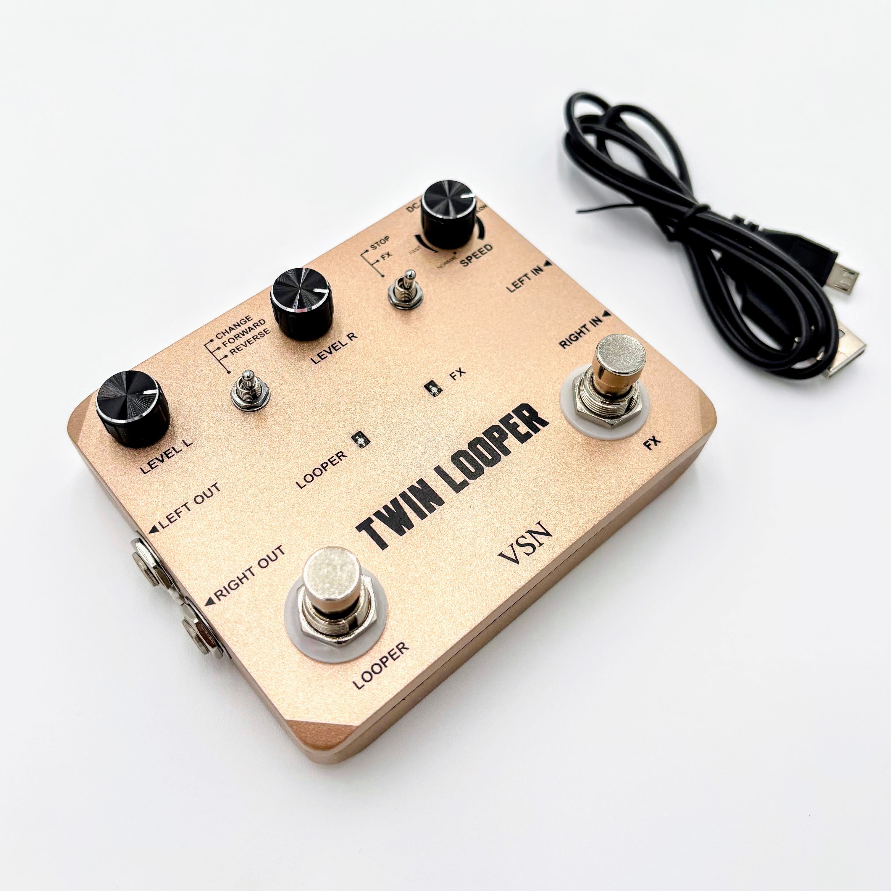 VSN / Rowin LTL-02 Twin Looper Guitar Pedal – Dual Channel, 10-Minute Recording