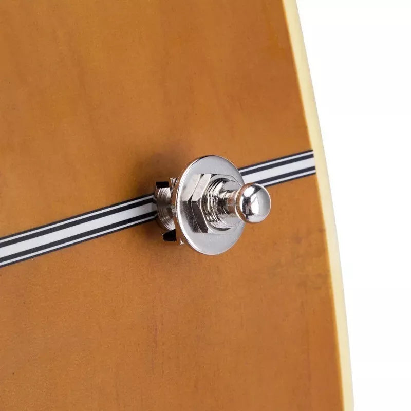 Guitar Strap Locks – Secure, Stylish, and Durable (Silver, Gold, or Black)