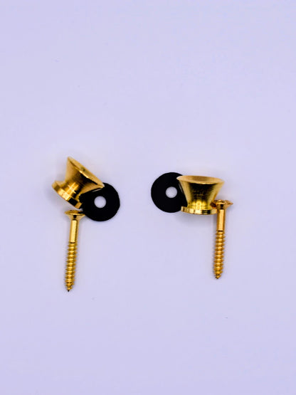 Guitar Strap Buttons - Black Gold or Silver