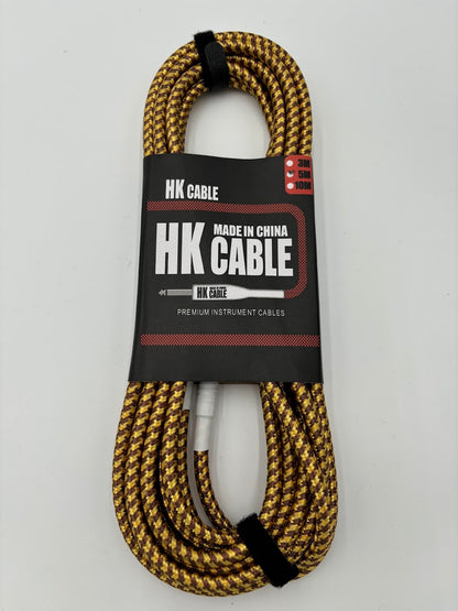 Guitar Cable - 5m (15 ft plus) - Straight Angle Jacks