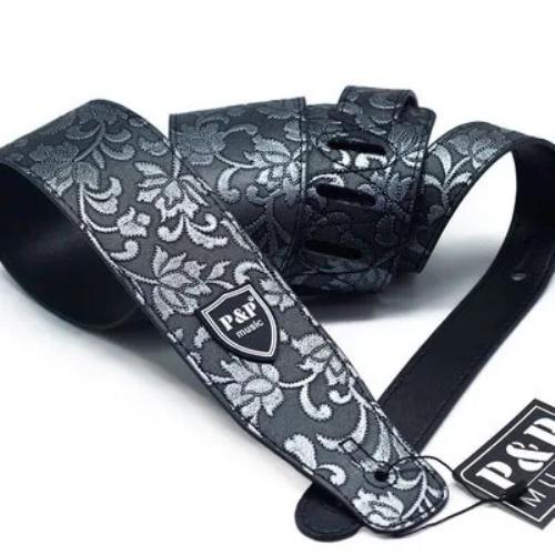 Premium Embossed Vegan Leather Guitar Strap – 14 Styles of Comfort & Class