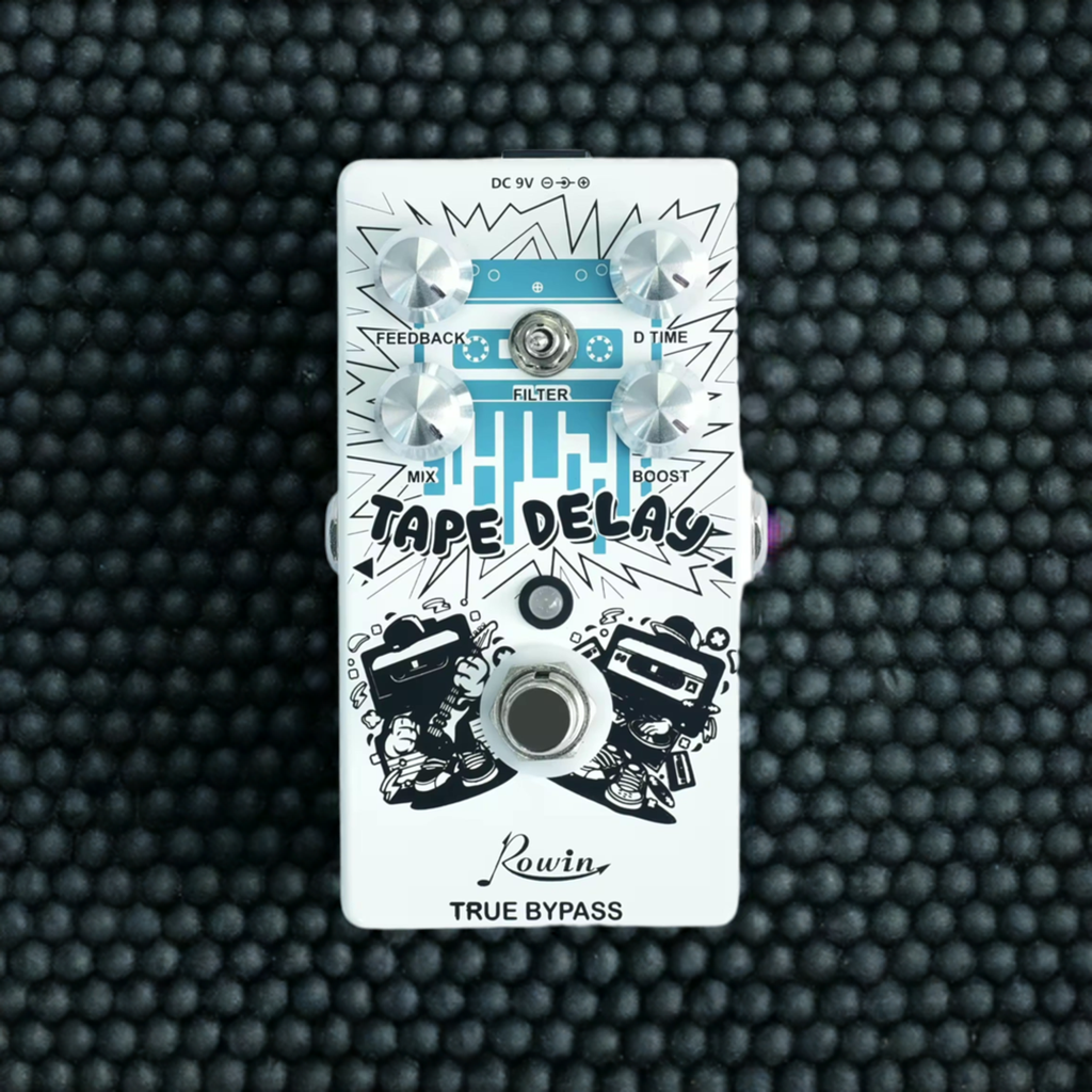 Rowin Tape Delay Guitar Effects Pedal – Vintage Echo with Modern Precision