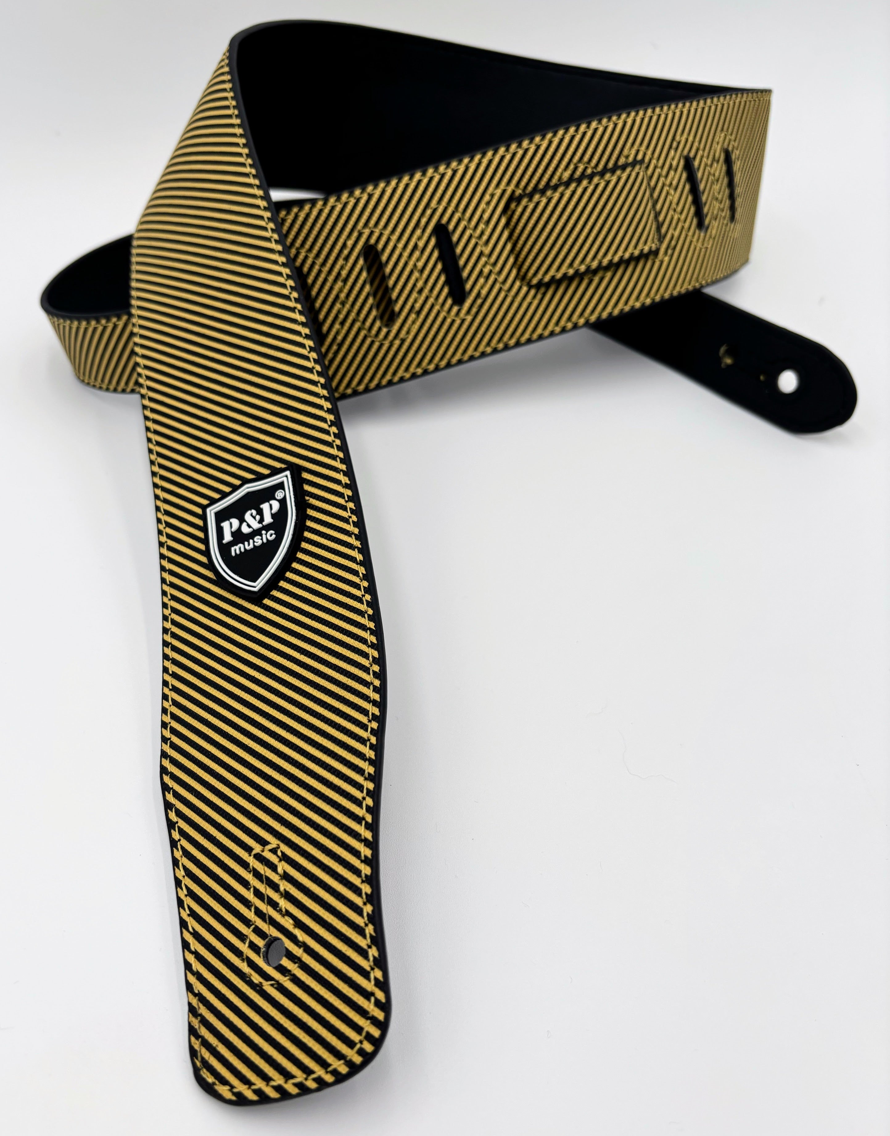 Premium Embossed Vegan Leather Guitar Strap – 14 Styles of Comfort & Class