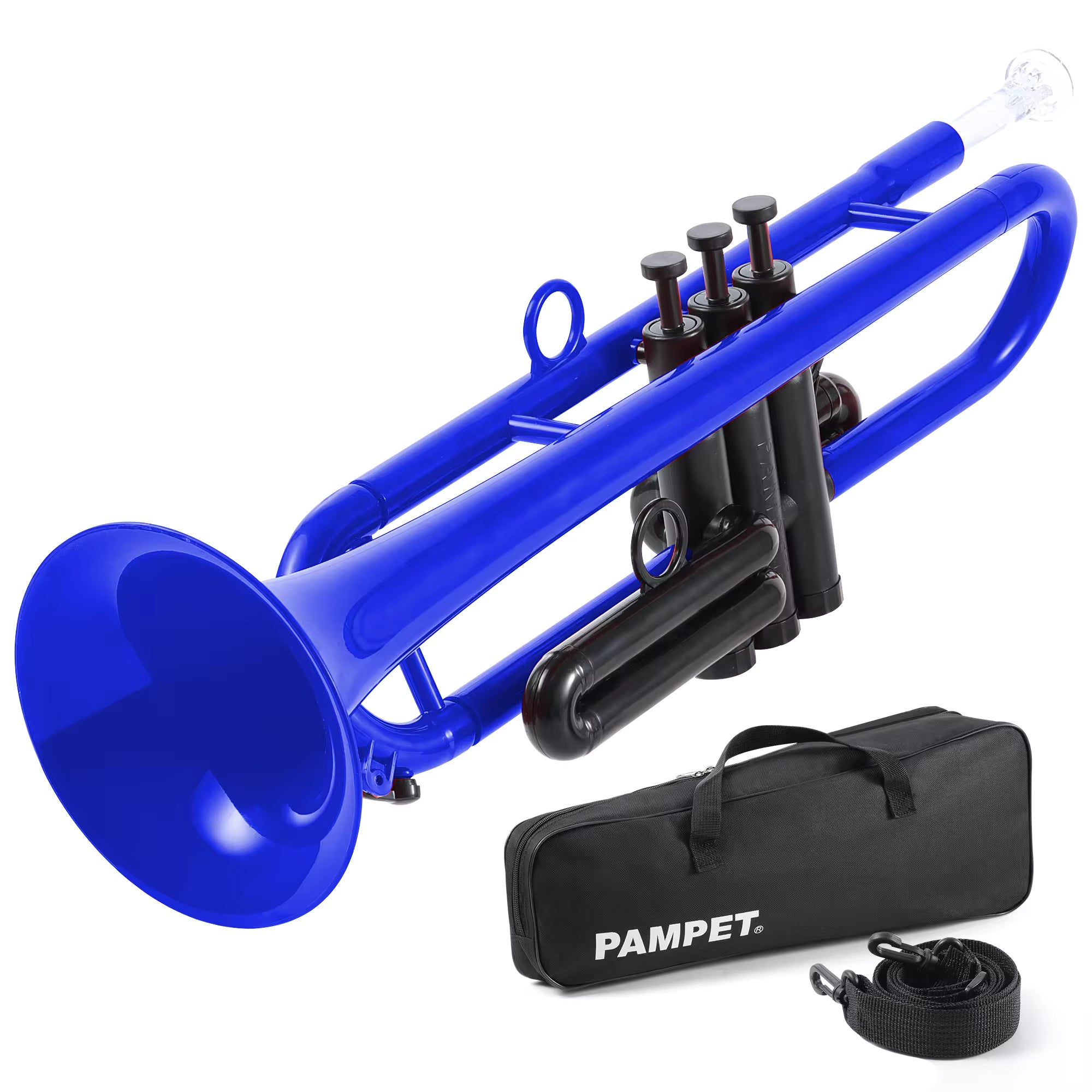 Pampet Plastic Trumpet – Bb - Lightweight Durable ABS – 6 Colors – With Bag