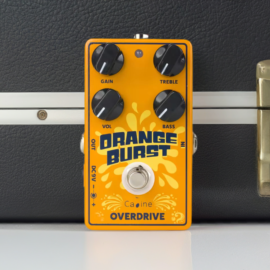 Caline CP-516 Orange Burst Overdrive – Vintage Tube-Style Tone with Modern Control
