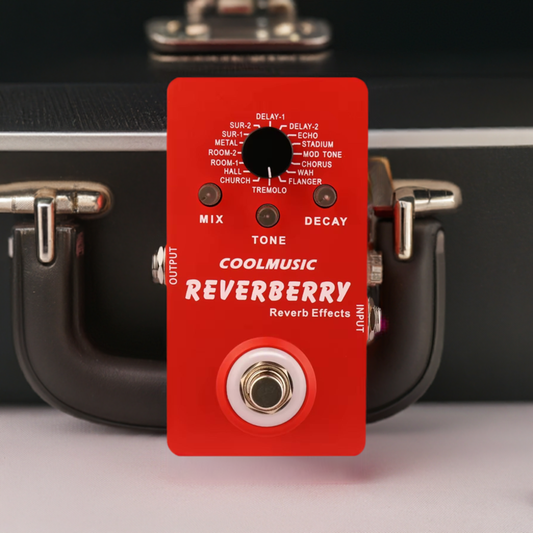 Coolmusic Reverberry Digital Reverb Guitar Pedal - 16 Effects