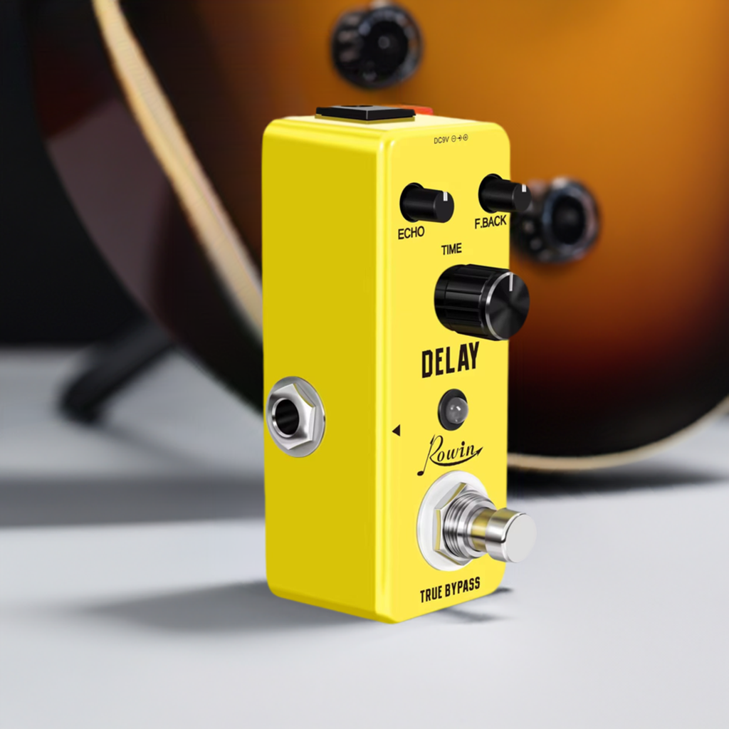 Rowin LEF-314 Delay Guitar Effects Pedal – Compact, True Bypass, and Reliable