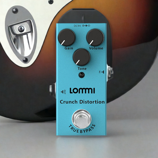 LOMMI Crunch Mini Distortion Pedal - Overdrive Guitar Pedal