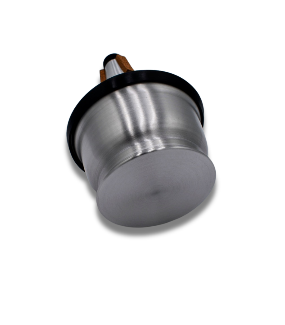 Trumpet Cup Mute Aluminum Warm Tone by Krieger Music Supply - high-quality music gear product photo