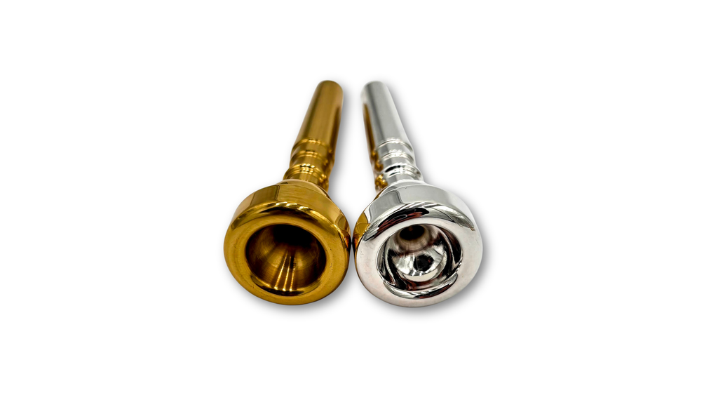 Trumpet Mouthpiece 3C 5C 7C Silver/Gold Plated by Krieger Music Supply - high-quality music gear product photo