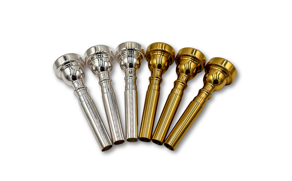 Trumpet Mouthpiece 3C 5C 7C Silver/Gold Plated by Krieger Music Supply - high-quality music gear product photo