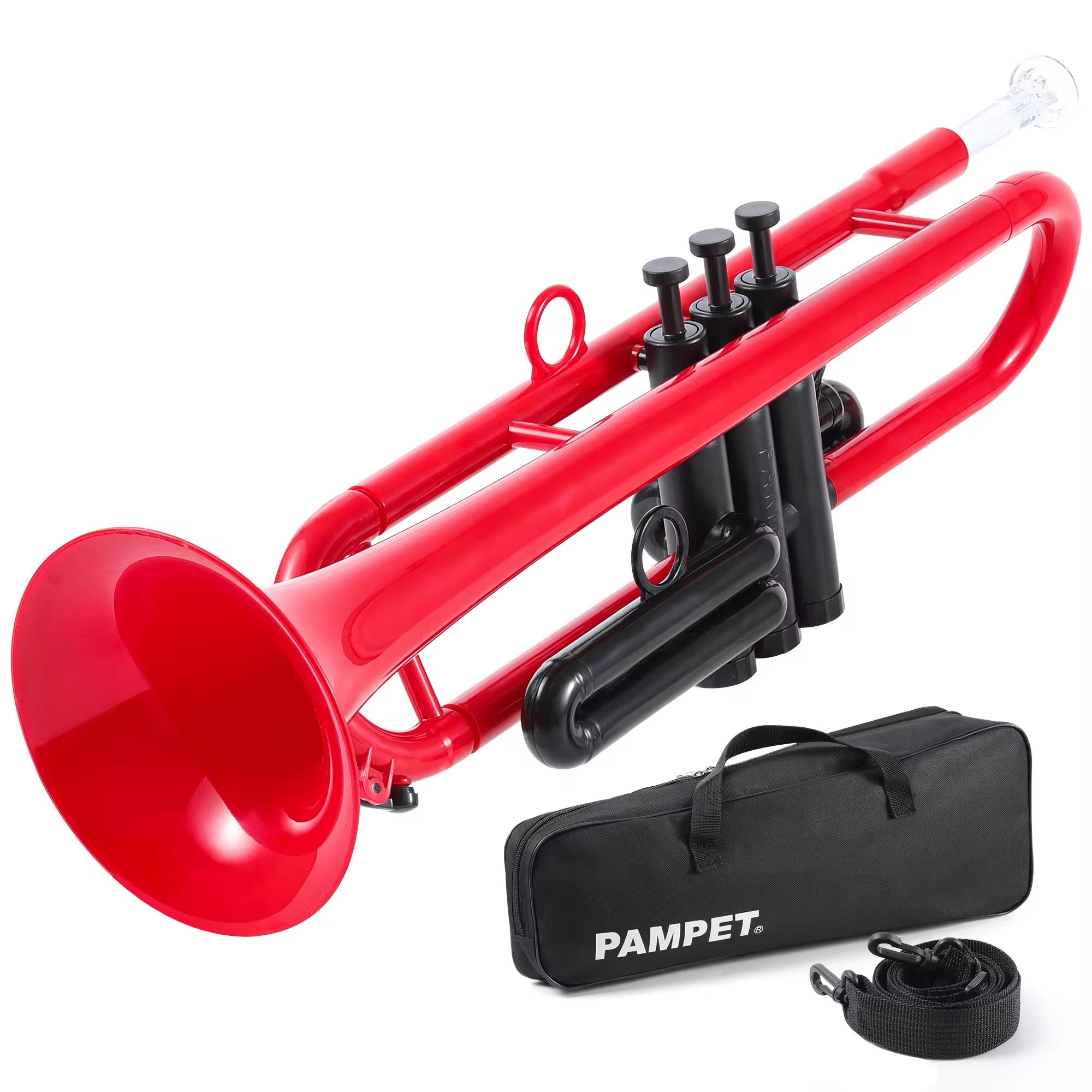Pampet Plastic Trumpet – Bb - Lightweight Durable ABS – 6 Colors – With Bag