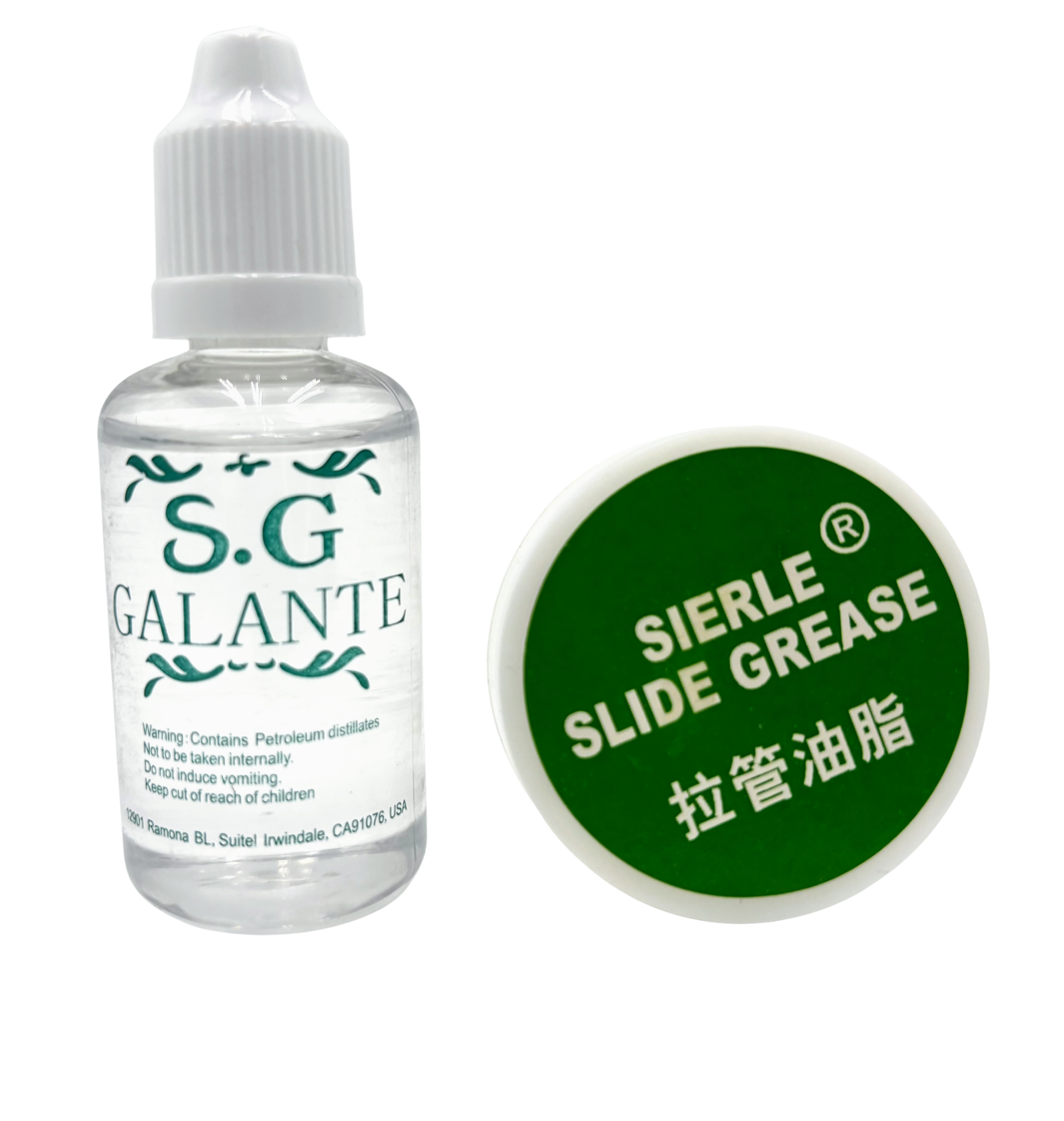 Brass Instrument Care Value Pack – Valve Oil + Slide Grease (1oz + 1.4oz)