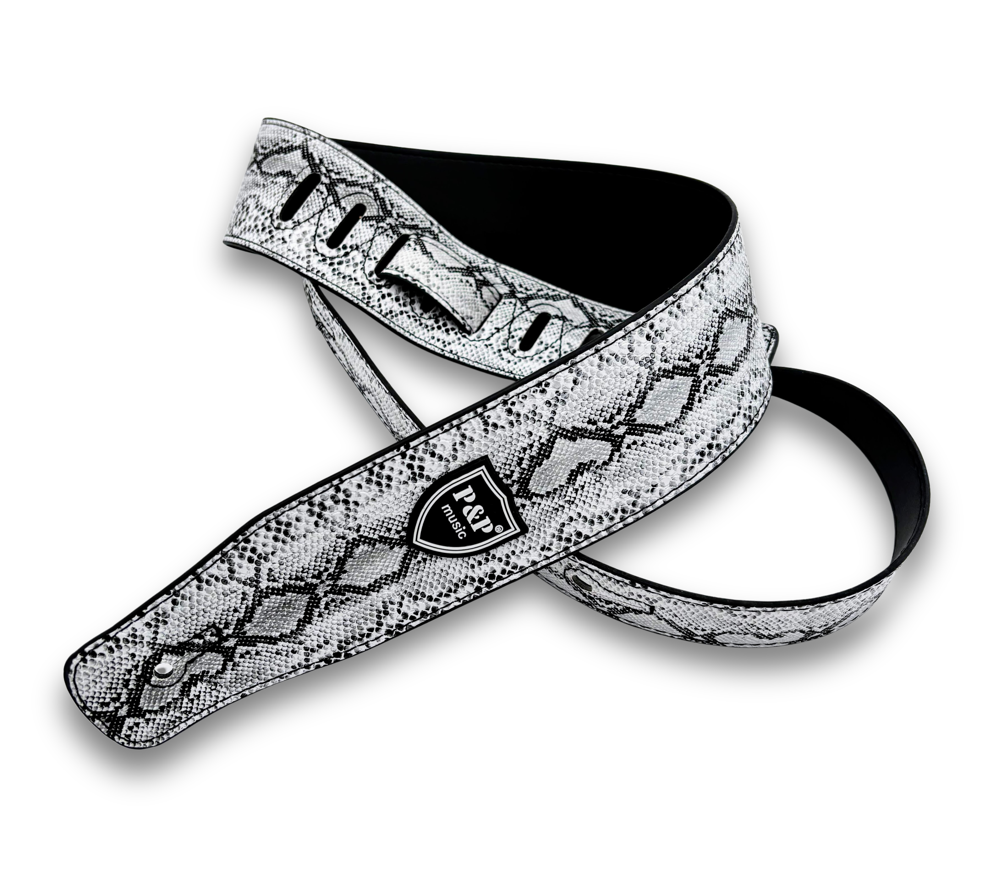 Premium Embossed Vegan Leather Guitar Strap – 14 Styles of Comfort & Class