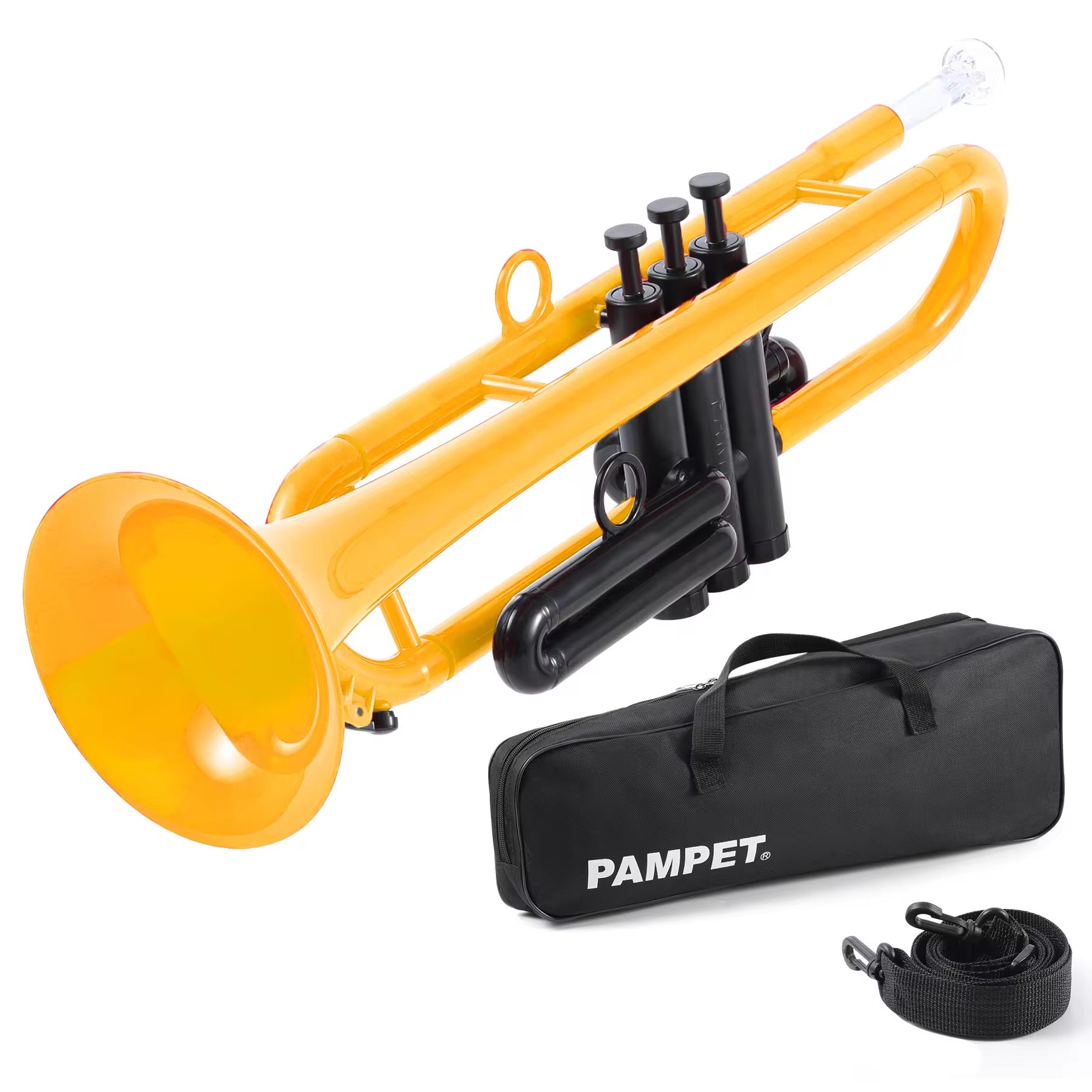 Pampet Plastic Trumpet – Bb - Lightweight Durable ABS – 6 Colors – With Bag